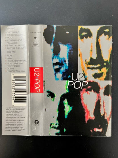 U2 - POP     Canadian Import Cassette LP