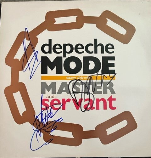 Depeche Mode - Master & Servant - Hand Signed UK 12" Sleeve