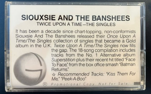 Siouxsie & The Banshees - Twice Upon A Time   RARE U.S. Promo Only Cassette LP