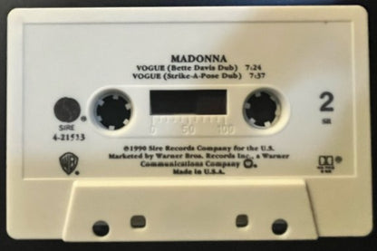 Madonna - Vogue   U.S. Cassette Maxi Single  4-Mixes