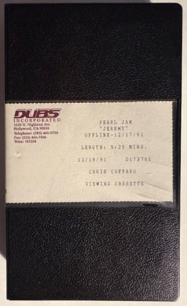 PEARL JAM - JEREMY      RARE U.S. Promotional Only VHS Single