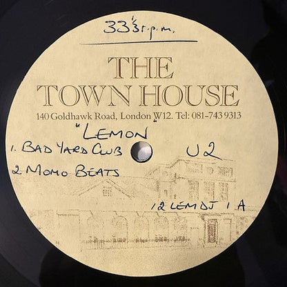 U2 - Lemon Remixes  SUPER RARE UK 4-Track Metal Acetate