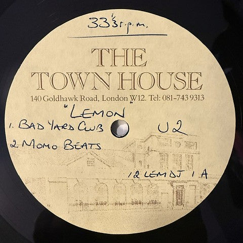 U2 - Lemon Remixes  SUPER RARE UK 4-Track Metal Acetate