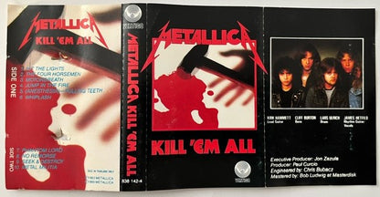 Metallica - Kill 'Em All      RARE Thailand Import Cassette LP