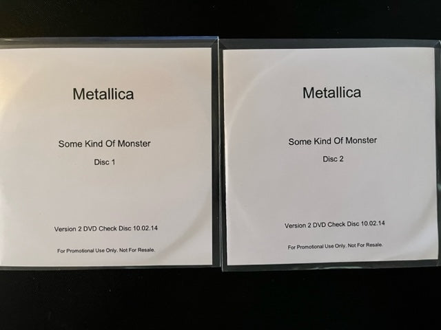 METALLICA - Some Kind Of Monster - UBER RARE - 2 x DVD Test Pressing