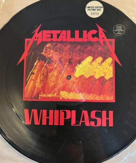 Metallica - Whiplash       Rare Numbered U.S. 12" Picture Disc EP