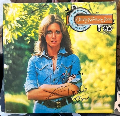 Olivia Newton John - If You Love Me Let Me Know  1974 LP     SIGNED Cover