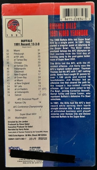 Buffalo Bills - NFL Films - 1991 Video Yearbook - Factory Sealed VHS