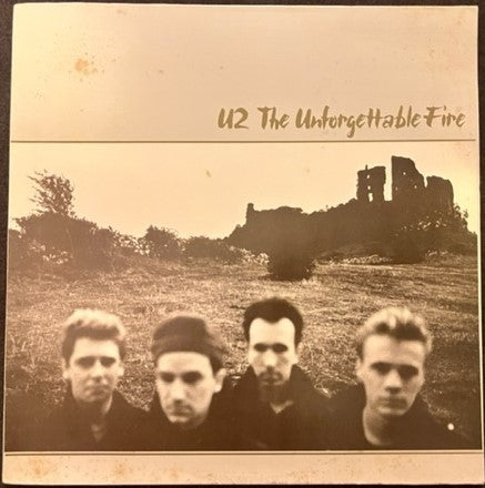 U2 -The Unforgettable Fire - RARE Mexican Import LP - Alternate GREY Sleeve Design