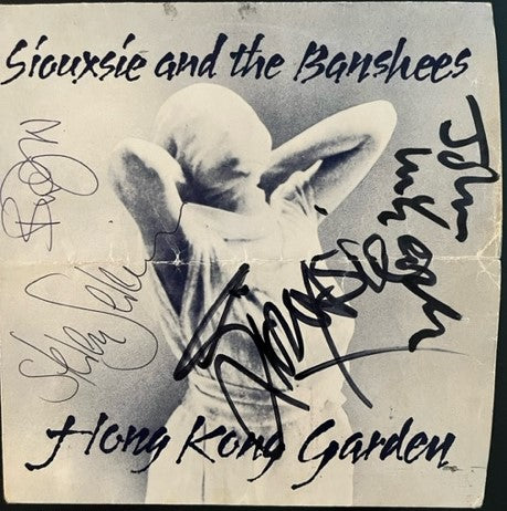 Siouxsie & The Banshees - Hong Kong Garden - FULLY SIGNED Debut 7" Single