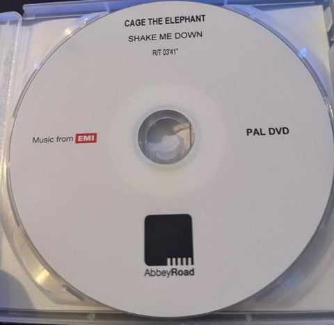 Cage The Elephant - Shake Me Down - Rare Promotional DVDr Test Pressing