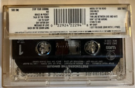 PRETENDERS - The Singles     UK  Impoprt Cassette LP