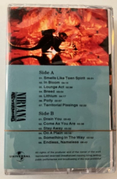 NIRVANA - Nevermind  Import Cassette LP  NEW / Factory Sealed