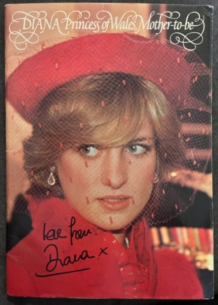 Princess Diana - VERY RARE Hand Signed Large Booklet