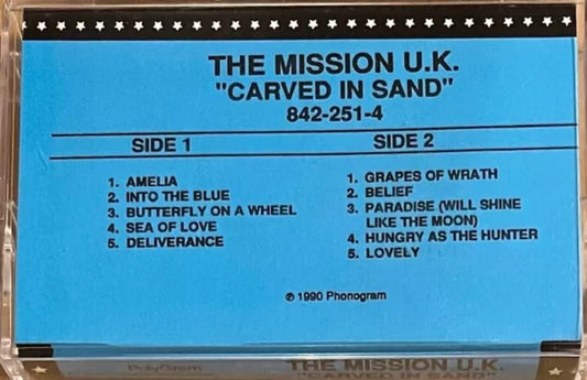 Mission UK - Carved In Sand   Rare Advance Promo Only Cassette LP