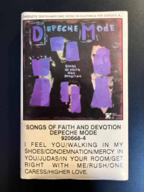 Depeche Mode - Songs Of Faith And Devotion    RARE Guatemalan Cassette LP