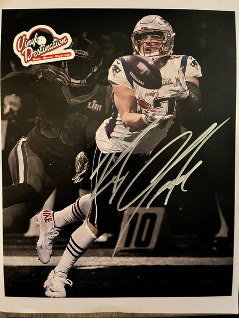 Rob Gronkowski - New England Patriots - NFL Star - Hand Signed 8 x 10 Photo