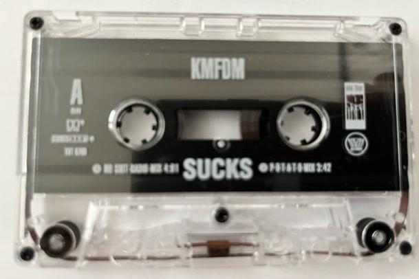 KMFDM - Sucks    Rare 4-Version US ONLY Cassette Single