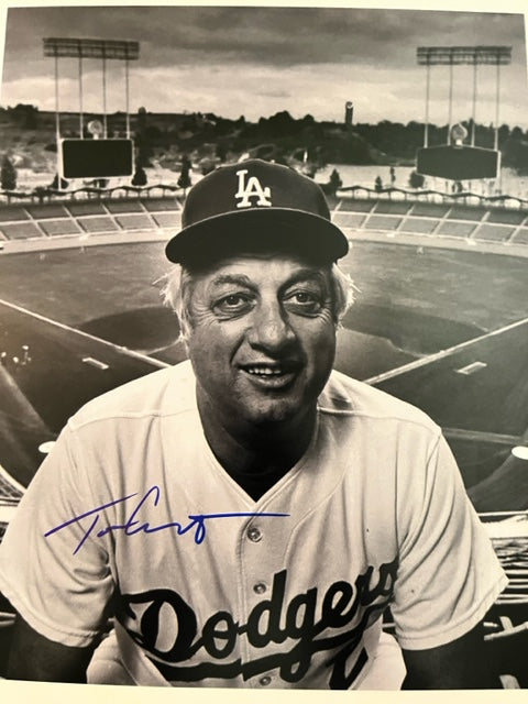 Tommy Lasorda - LA Dodgers - Hand Signed 8 x 10 Photo