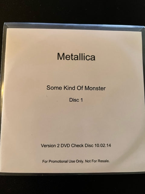 METALLICA - Some Kind Of Monster - UBER RARE - 2 x DVD Test Pressing