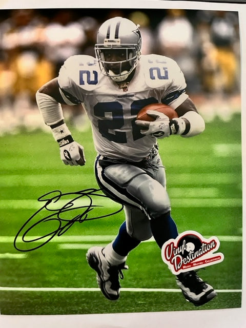 Emmitt Smith - NFL SUPERSTAR - Dallas Cowboys - Hand Signed 8 x 10 Photo