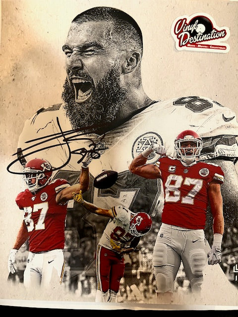 Travis Kelce - Kansas City Chiefs   Hand Signed 8 x 10 Photo