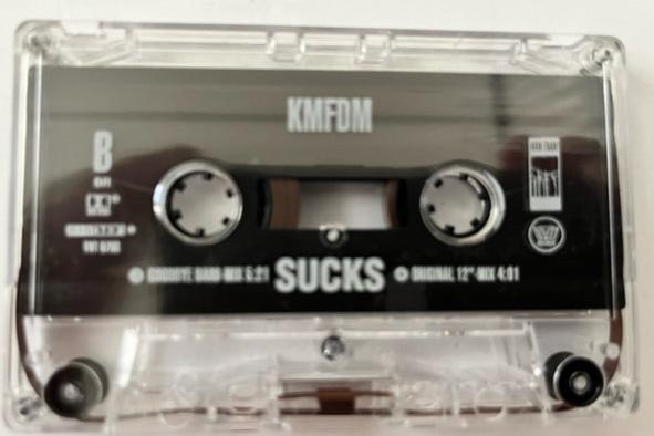 KMFDM - Sucks    Rare 4-Version US ONLY Cassette Single