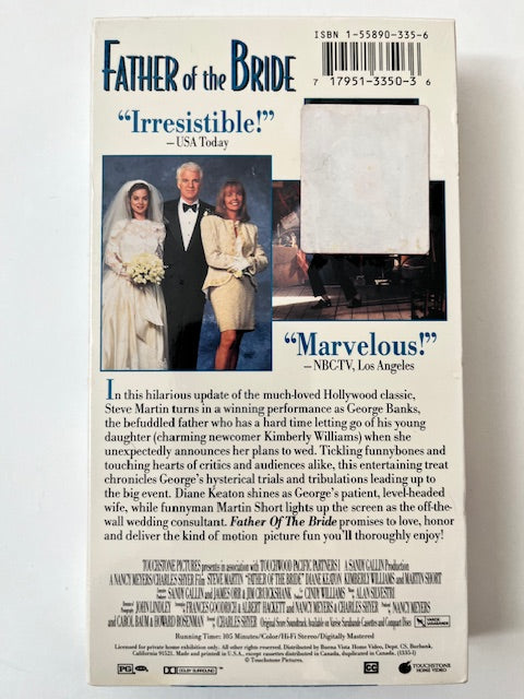 Father Of The Bride - VHS Videocassette  NEW / Sealed