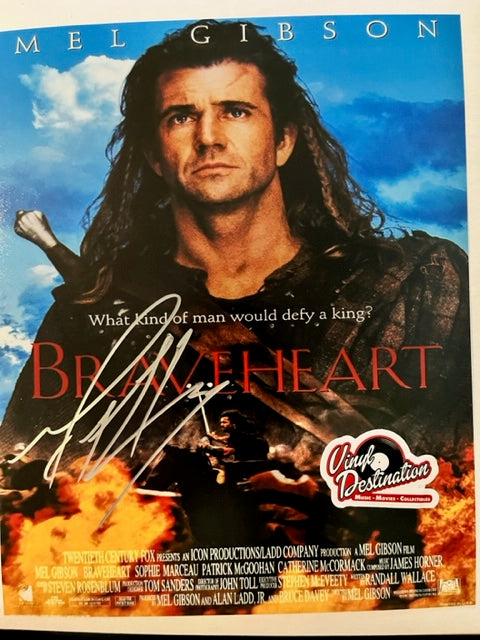 Mel Gibson - Braveheart     Hand Signed 8 x 10 Photo