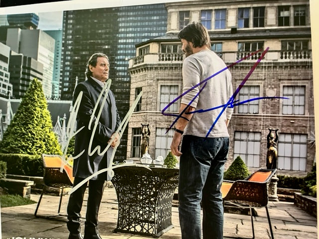 JOHN WICK 2 - Cast Signed 8 x 10 Photo  Keanu Reeves & Ian McShane