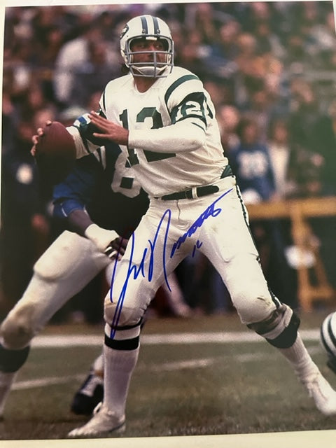 Joe Namath - NY Jets - NFL Great - Hand Signed 8 x 10 Photo