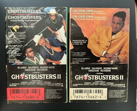 Ghostbusters 2 - Bobby Brown & Run DMC     U.S. Cassette Singles Two-fer