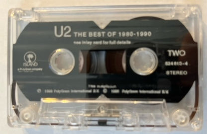 U2 - The Best Of 1980-1990   RARE Thailand Cassette LP With Bonus Promo Note Cards