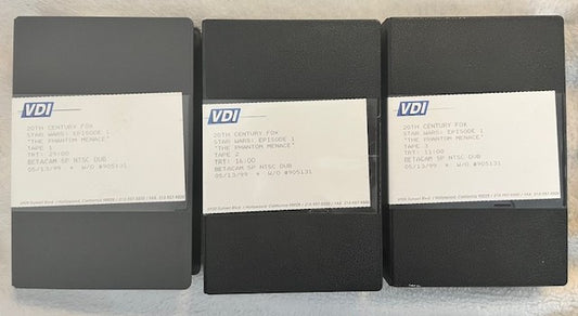 Star Wars - The Phantom Menace    RARE Betamax Pre-release Press Kit On 3 Tapes