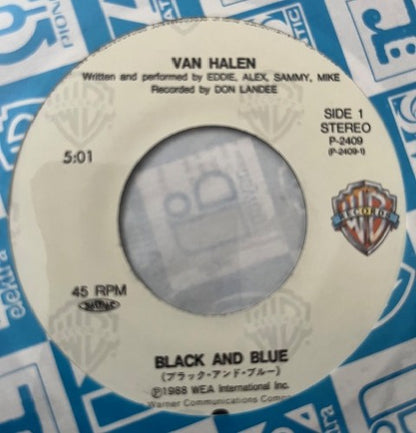 Van Halen - Black And Blue   Japanese 7" Single