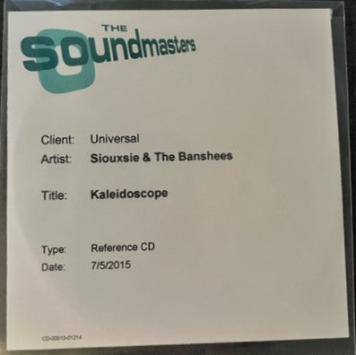 Siouxsie & The Banshees - Kaleidoscope    RARE Studio Mastering CDr