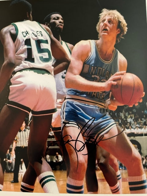 NBA Legend - Larry Bird - Boston Celtics - Hand Signed 8 x 10 Photo