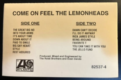 The Lemonheads - Come On Feel     U.S. Promo Only Cassette LP