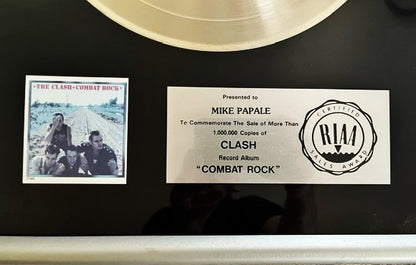 The Clash - Combat Rock    Rare  RIAA Platinum Sales Award