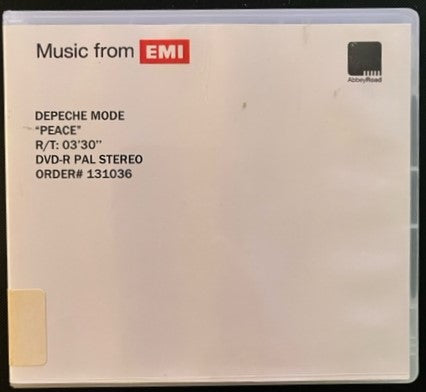 Depeche Mode - Peace - RARE Promotional Only DVDr Test Pressing