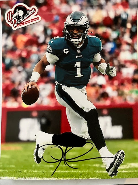 Jalen Hurts - Philadelphia Eagles   Hand Signed 8 x 10 Photo