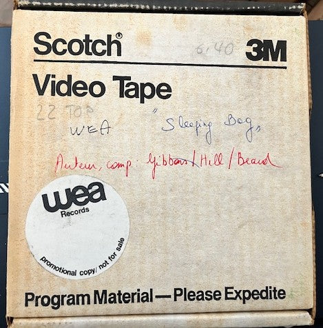 ZZ Top - Sleeping Bag  Rare 1" Studio Reel Video Swiss Import