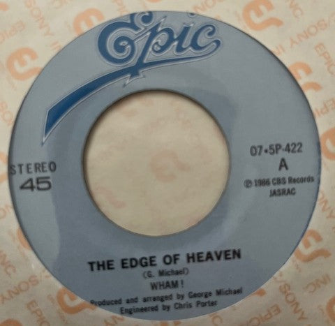 WHAM! - The Edge Of Heaven    Japanese 7" Single