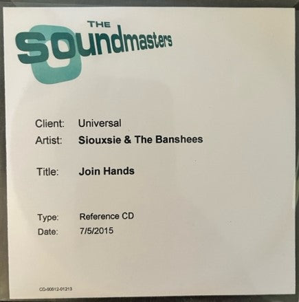 Siouxsie & The Banshees - Join Hands      Rare Studio Master CD