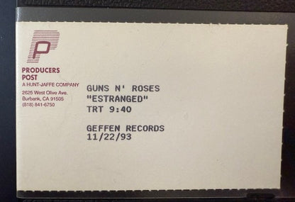 Guns-N-Roses - Estranged      RARE Promo Only VHS Single