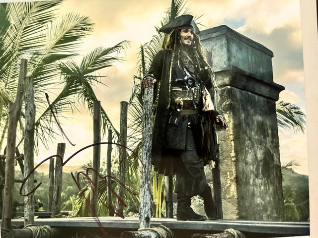Johnny Depp - Captain Jack Sparrow - Hand Signed 8 x 10 Photo