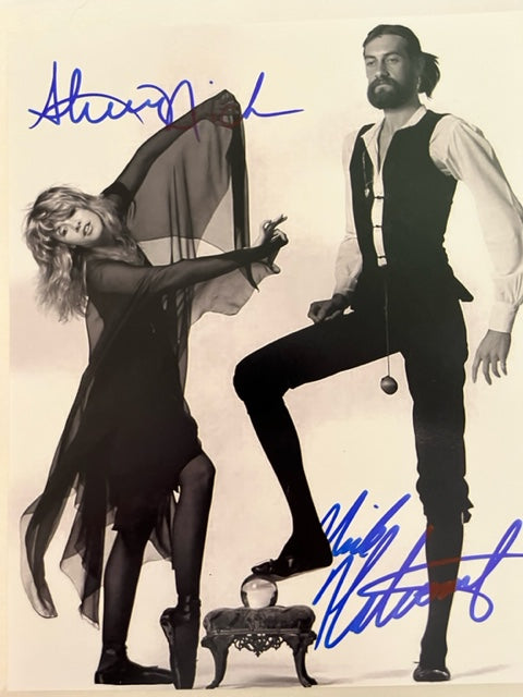 Stevie Nicks & Mick Fleetwood - Hand Signed 8 x 10 Photo