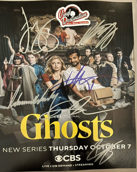 GHOSTS - Cast Hand Signed 8 x 10 Photo  Six Signatures