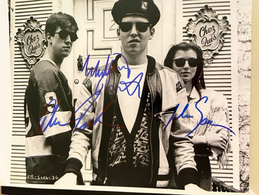 Ferris Bueller's Day Off - Cast Signed 8 x 10 Photo   Broderick - Ruck - Sara