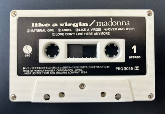 MADONNA - Like A Virgin   RARE Japanese Cassette LP